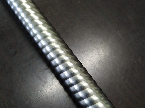 Outer stainless steel threaded tube